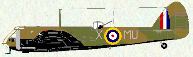 Bristol Blenheim I of No 60 Squadron (coded MU)
