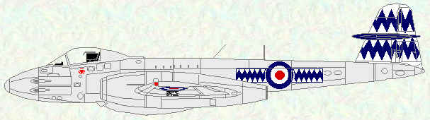 Meteor F Mk 8 of No 615 Squadron