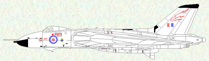 Vulcan B Mk 2 of No 617 Squadron (anti-flash white scheme)