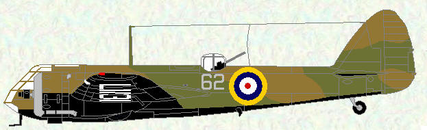Bristol Blenheim I of No 62 Squadron (pre-war markings)