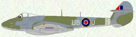 Meteor F Mk 3 of No 63 Squadron