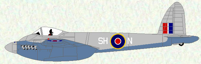 Hornet F Mk 1 of No 64 Squadron