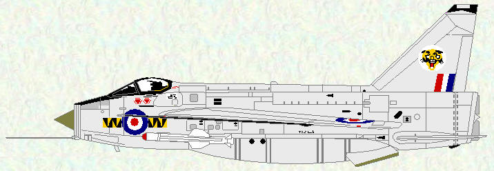 Lightning F Mk 6 of No 74 Squadron
