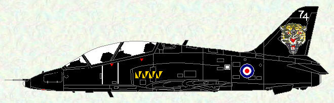 Hawk T Mk 1A of No 74 Squadron