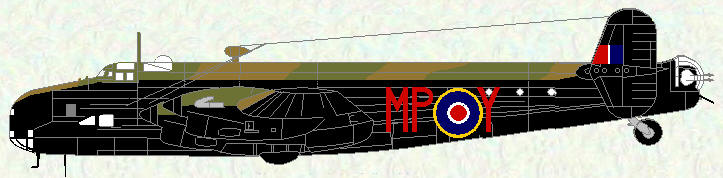 Halifax II Series 1 (Special) of No 76 Squadron (without dorsal turret)