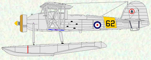 Swordfish I floatplane of No 812 Squadron (HMS Glorious 1938)