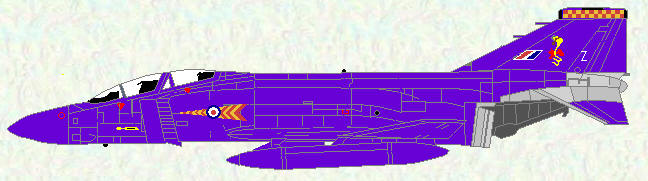 Phantom FGR Mk 2 of No 92 Squadron (Commemorative markings)