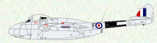 Vampire FB Mk 5 of No 93 Squadron