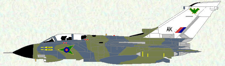 Tornado GR Mk 1 of No 9 Squadron (original nose markings)