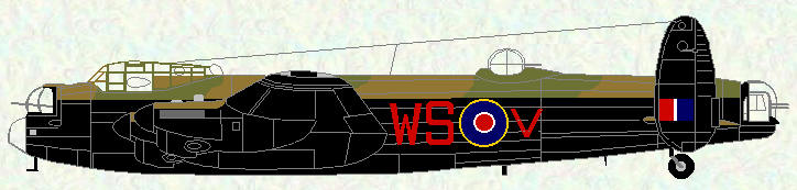 Lancaster I of No 9 Sqn
