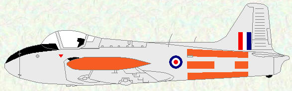 Jet Provost T Mk 3 - dayglo panels scheme