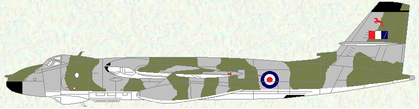 Valiant B (K) Mk 1 of No 49 Squadron (Low level tactical finish)