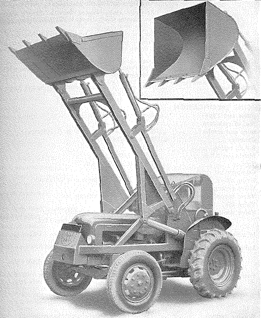 Bray Hydraloader, Type 21HL,  cu yd, Mk 2 - bucket raised