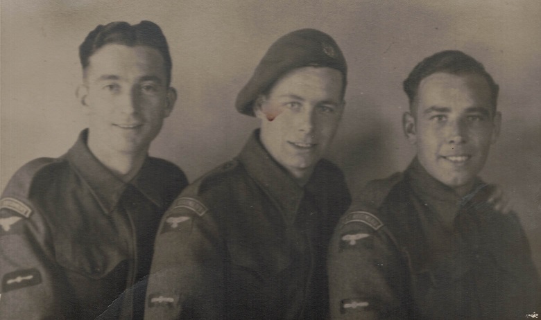 Ken Trotman (left) and friends