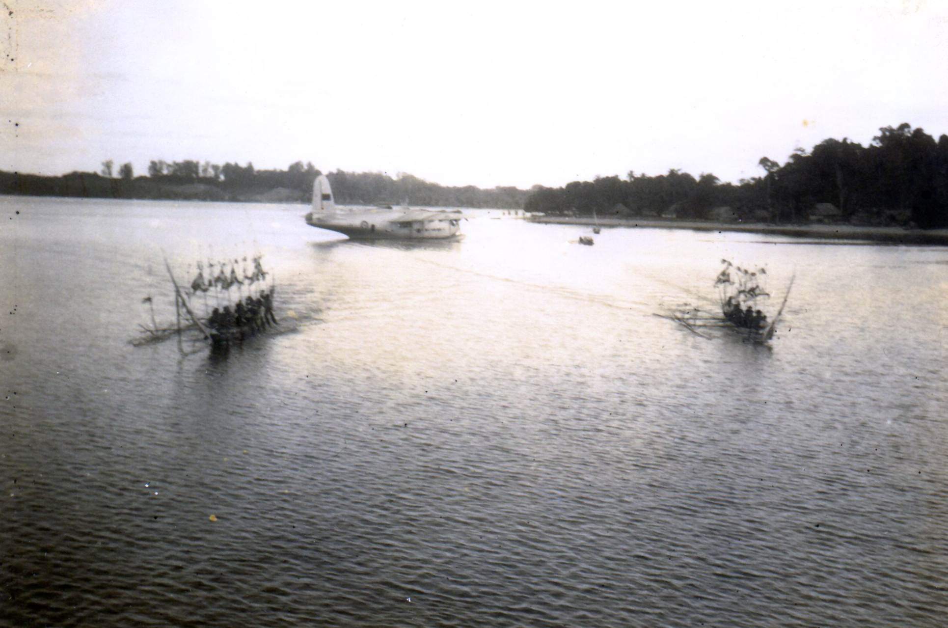 Sunderland of No 230 Sqn - Nicobar Islands in 1938 during from Singapore to Ceylon