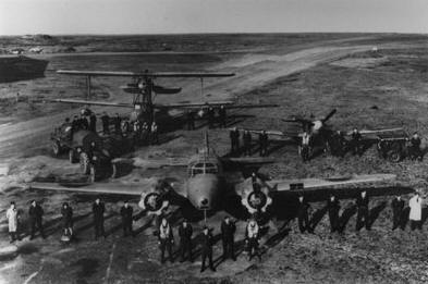 Photo of Anson, Spitfire and Walrus of No 276 Squadron