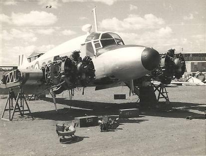 Avro Anson undergoing repair