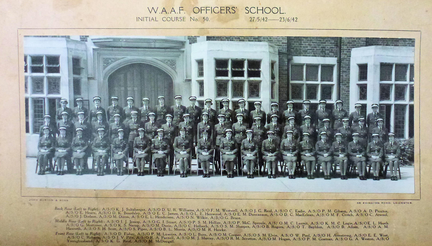 No 50 Cse, WAAF Officers Course 1