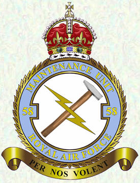 No 58 Maintenance Unit badge