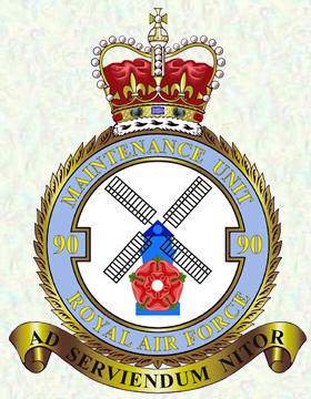 No 90 Maintenance Unit badge