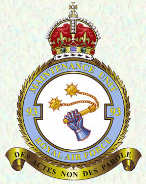 No 93 Maintenance Unit badge