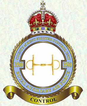 No 3500 (County of Kent) Fighter Control Unit badge