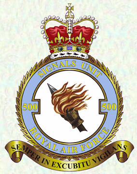 No 500 Signals Unit badge