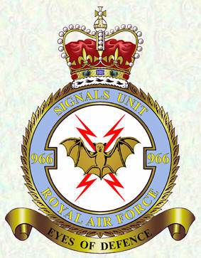 No 966 Signals Unit badge