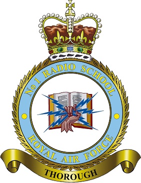 No 1 Radio School badge