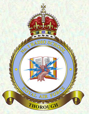 No 1 Radio School badge