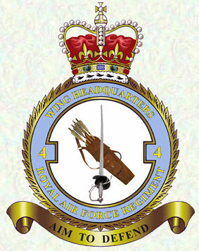 Badge - No 4 Wing RAF Regiment