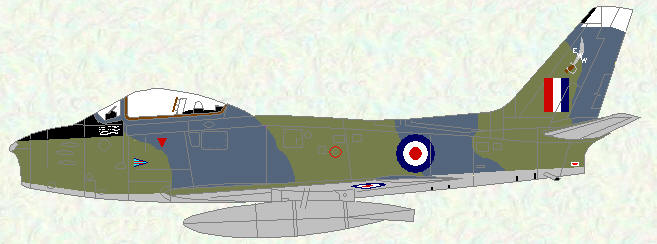 Sabre F Mk 4 as flown by Wing Commander E W Wright