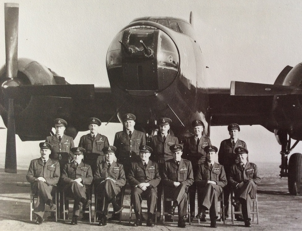 Gp Capt J G Davis (centre, seated), |Officer Commanding RAF Topcliffe
