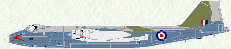 Canberra B Mk 2 of No 10 Squadron (non-standard engine nacelles)