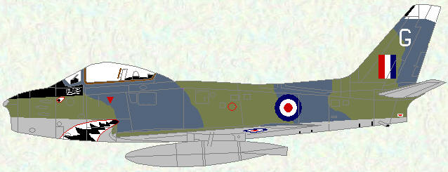 Sabre F Mk 4 of No 112 Squadron