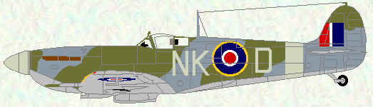 Spitfire VB of No 118 Squadron