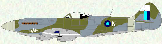 Spitfire XIV of No 11 Squadron (Singapore - 1945)