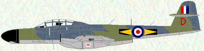 Meteor NF Mk 11 of No 11 Squadron (1959 - 1960)