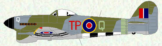 Typhoon IB of No 198 Squadron (July 1944)