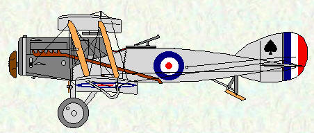 Bristol F2B of No 208 Squadron