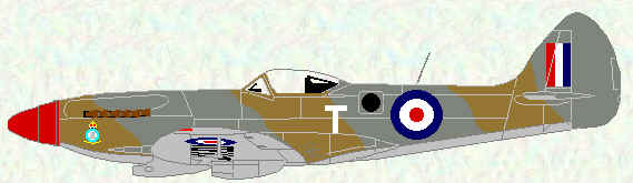 Spitfire FR Mk 18 of No 208 Squadron (Revised Desrert scheme - 1949)
