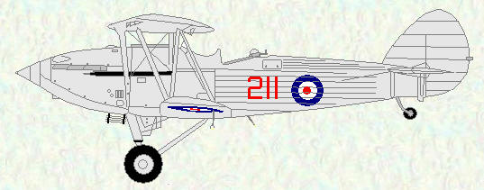 Hawker Hind of No 211 Squadron