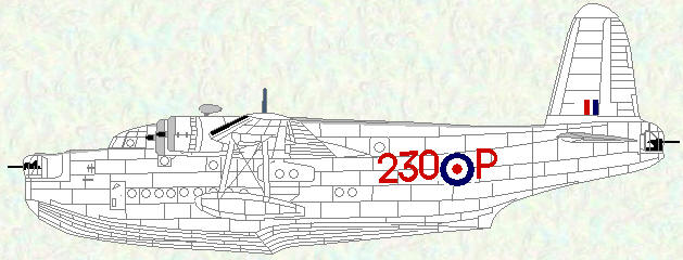 Sunderland GR Mk 5 of No 230 Squadron (post-war markings)