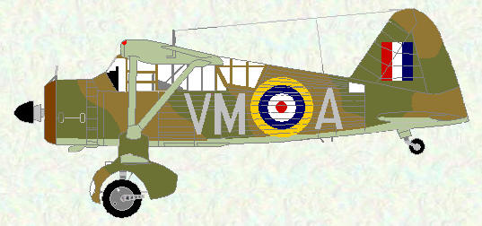 Lysander II of No 231 Squadron