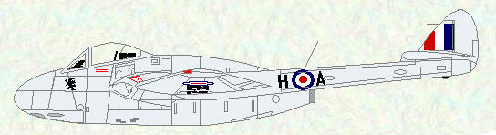 Vampire FB Mk 5 of No 234 Squadron
