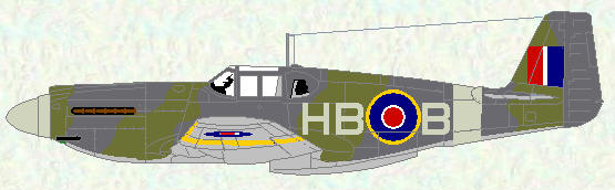 Mustang I of No 239 Squadron (US style colour scheme)