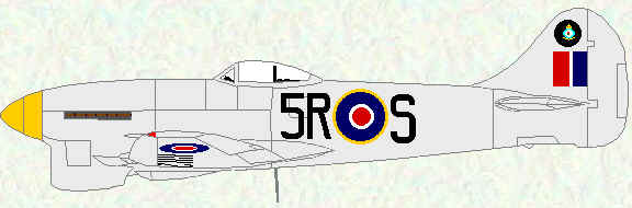 Tempest V of No 33 Squadron (1946)