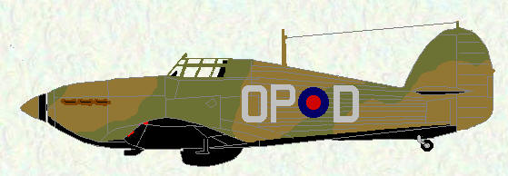 Hurricane I of No 3 Squadron (Coded OP)