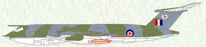 Victor K Mk 1A of No 57 Squadron (standard roundels and revised badge)