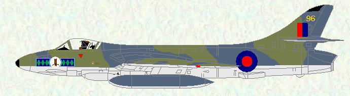 Hunter FGA Mk 9 of No 58 Squadron